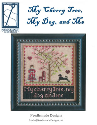 My Cherry Tree, My Dog And Me - Click Image to Close